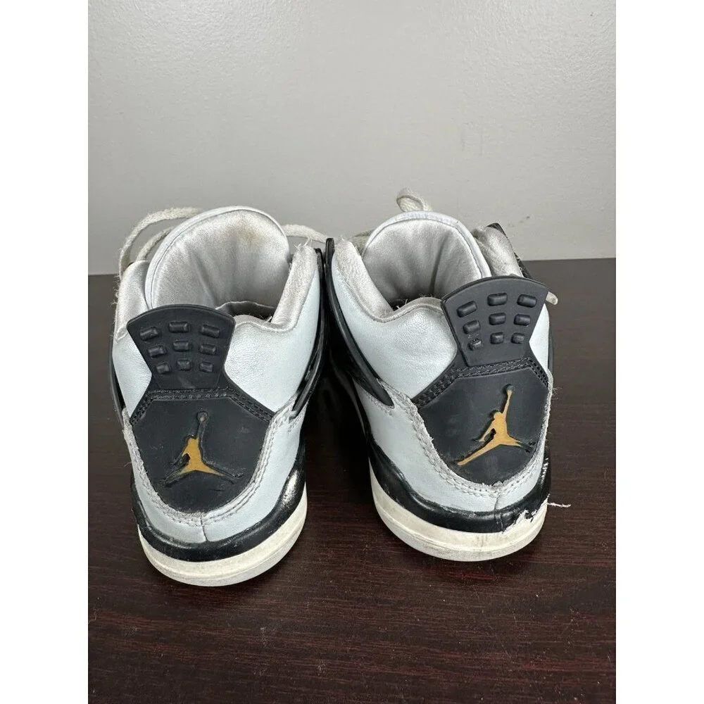 Nike Air Jordan 4 Retro Pure Platinum Metallic Gold FZ8585-070 Kid Size 11 C